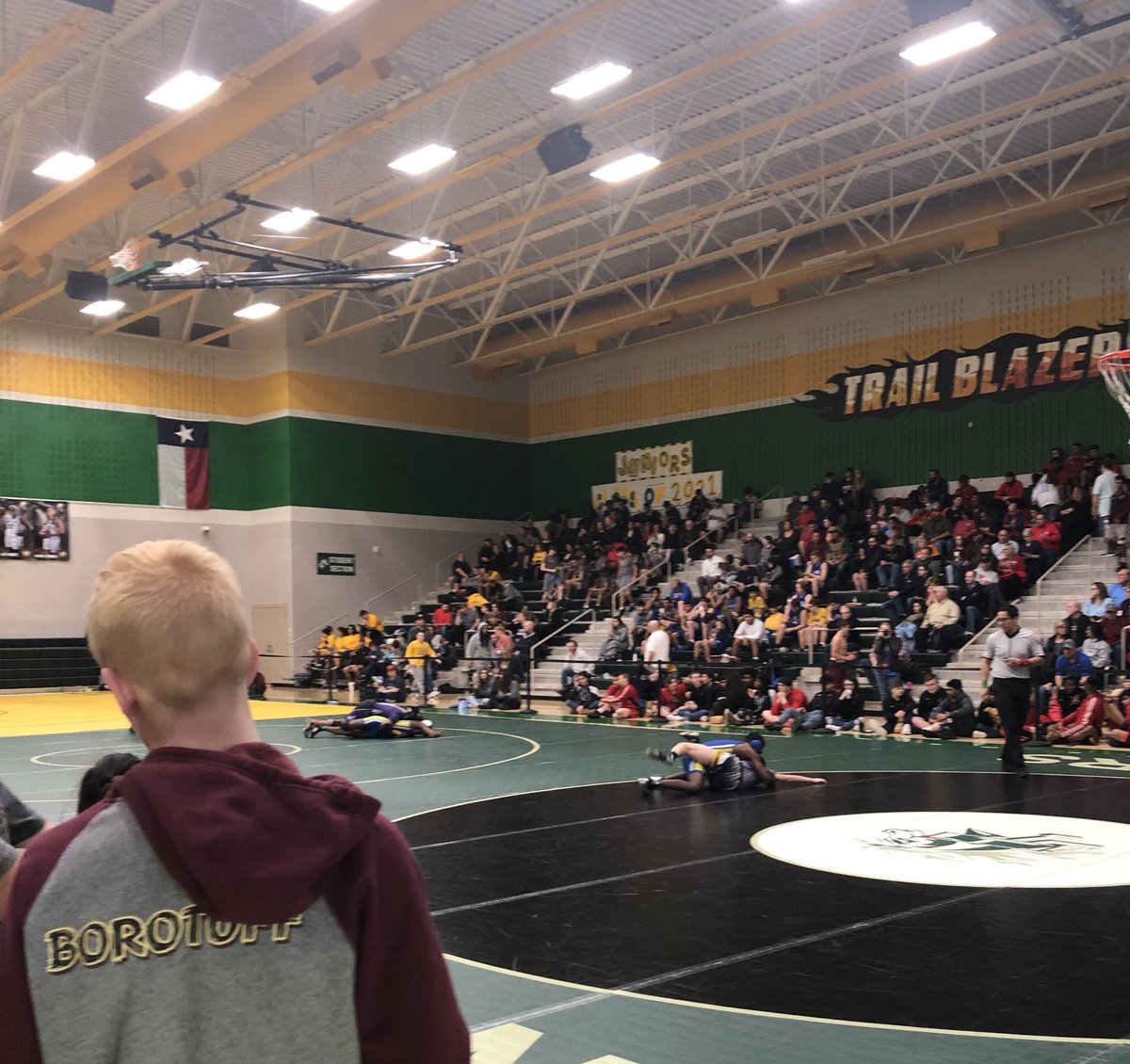WBCatsWrestling's tweet photo. 2020 Junior Varsity District tournament. Bearcats and Lady Cats ready time finish the season with a win. @WISDBearcats #BOROTUFF #borobuilding @TeamWhitesboro @WboroABC https://t.co/Tcq4UkByNI