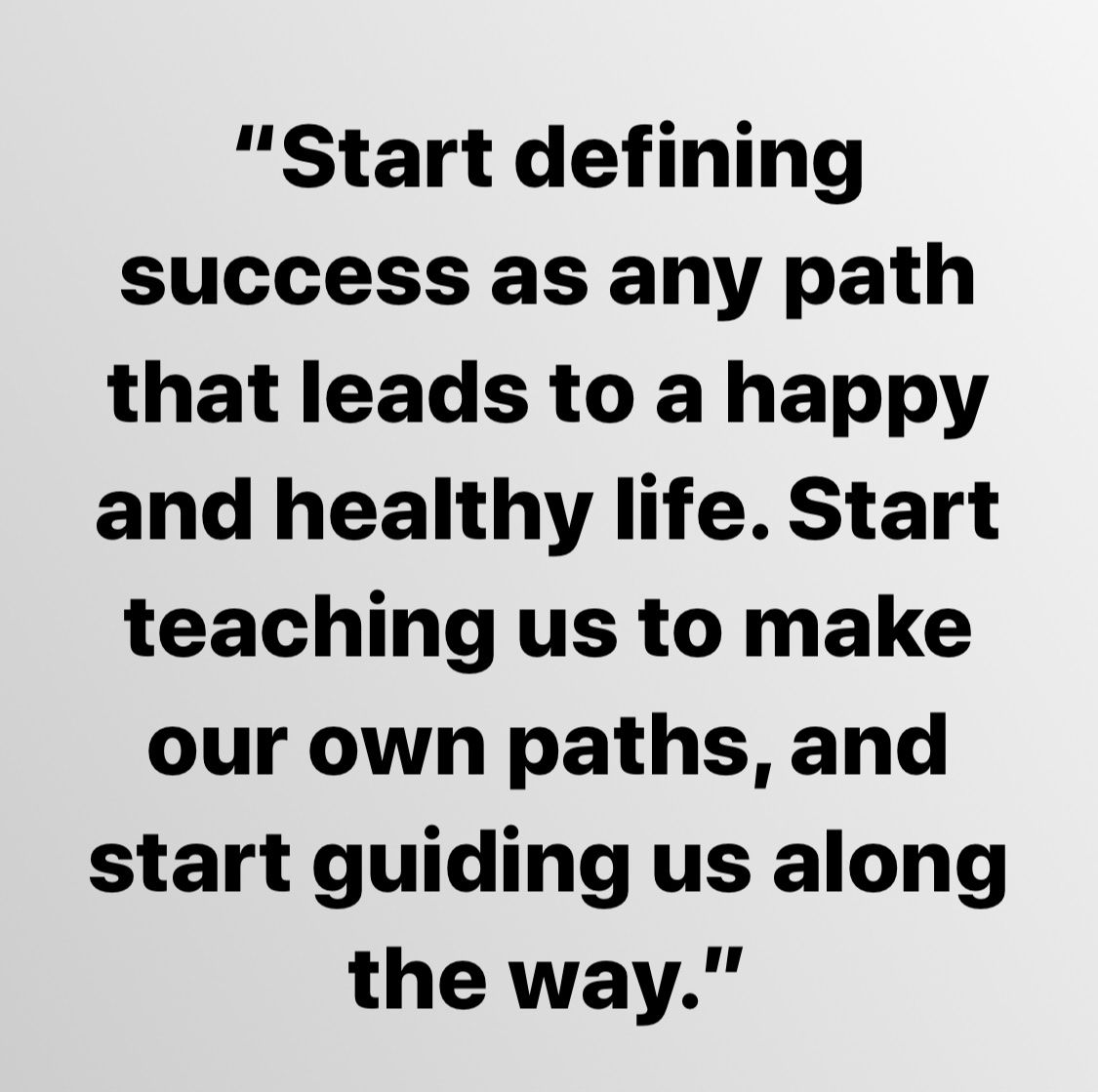 gcouros's tweet photo. “As adults, we have all kinds of notions about success and what it means for us and others. How often do we project our own view of success on others, especially our students and even our own kids as parents?”  - via @katiemartinedu https://t.co/1Cjqn1H0pk https://t.co/H2UGZnJJiP