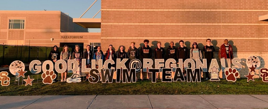 schsswimanddive's tweet photo. We have the best parents!  What a great surprise.   Every swimmer is back for regional finals today!  Ready to crush some times 🏆💪🏊‍♂️🏊‍♀️
#teamofleaders #regionalfinals #swimfast @HumbleISD_SCHS @HumbleISD_Ath https://t.co/UxJofQZvGC