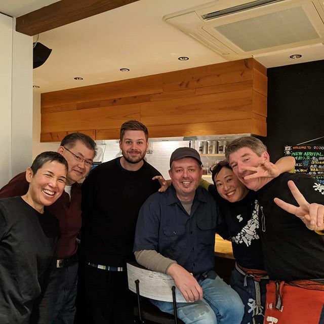 Stars in the #sakeuniverse aligned at @dozokitchen today. Run into <a href="/motoisake/">moto-i</a>  @melbournesake. #saketoursakita2011 #sakeprofessionalcourse2020 Thank you Miwa-san &amp; @sakejammer!!! #natsukashii,#rememberAkita ? <a href="/sakemasterandre/">Andre Bishop</a> @vancouversake <a href="/toddeng/">Todd Hansen</a> <a href="/dav/">Dav</a>… ift.tt/2UfSXHh