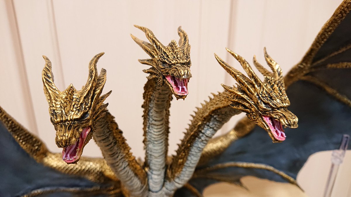 モンスターアーツ キングギドラ2019をリペイントしました！ #Gの集いin