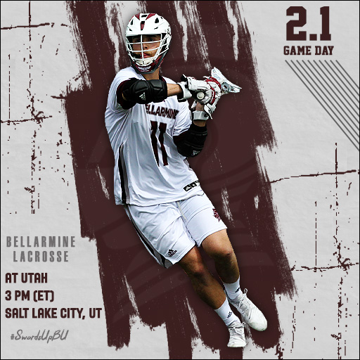 BUKnights's tweet photo. 🥍 Season opener for @BellarmineLax 
🆚 at Utah
⌚️ 3 PM (ET)
📍Salt Lake City, Utah
💻 https://t.co/D2WumDCB9b
📊 https://t.co/9f4DJf6qyc
⚔️ #SwordsUpBU https://t.co/6yHQehyuB1