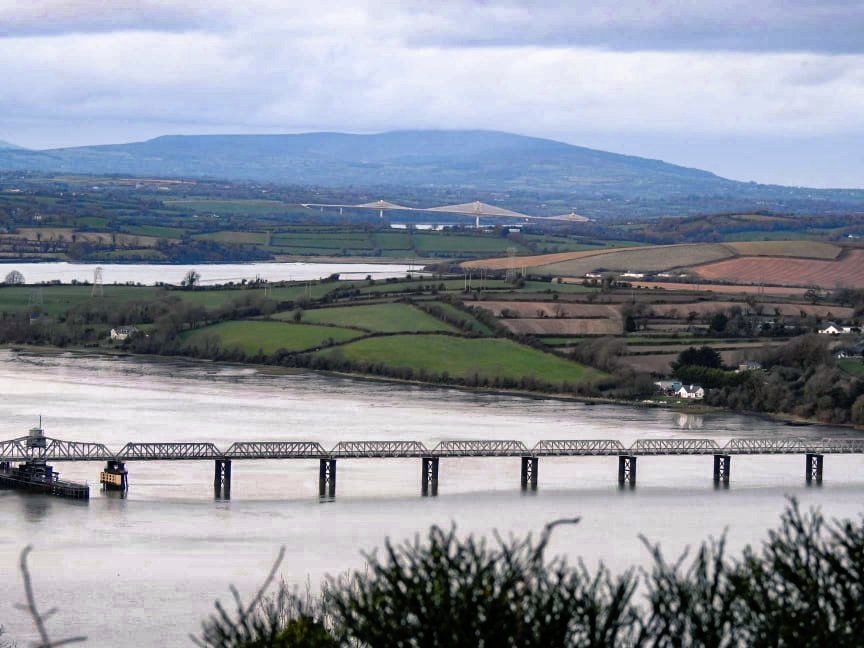 The New Rose Fitzgerald Kennedy bridge in the distance from #Waterford and the old Bellevue Port line a possible #greenway route in the future.

Photo: Jason Caulfield