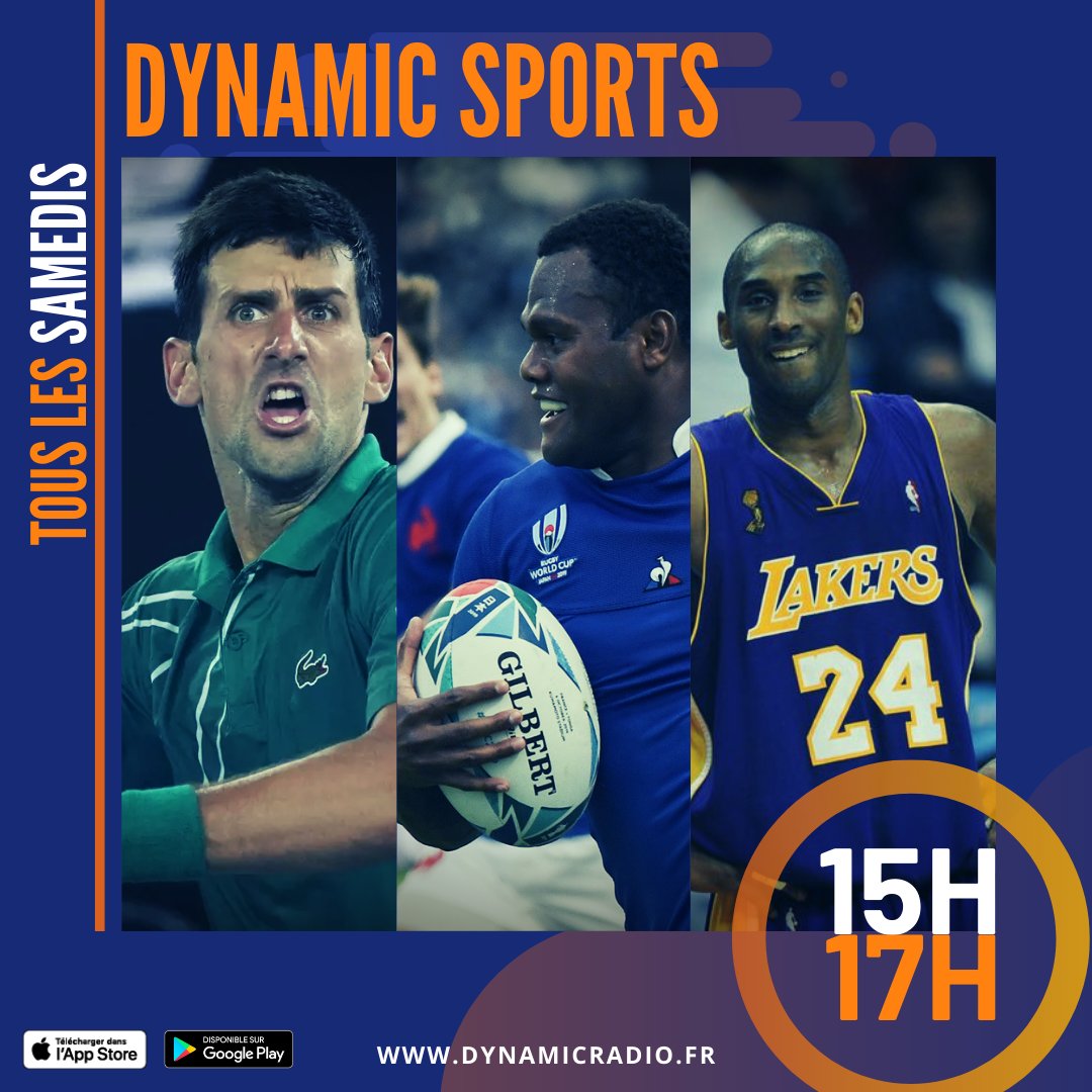 dynamicradio's tweet photo. [On Air] #DynamicSports sur Dynamic Radio ! ⚽🏈🎾
🔴 À écouter en direct ici : https://t.co/Cm6KlOhm2p │ IOS : https://t.co/Av3OYjmAh3 │ Android : https://t.co/zgiNlqUCsp https://t.co/cV5DFQTrJR