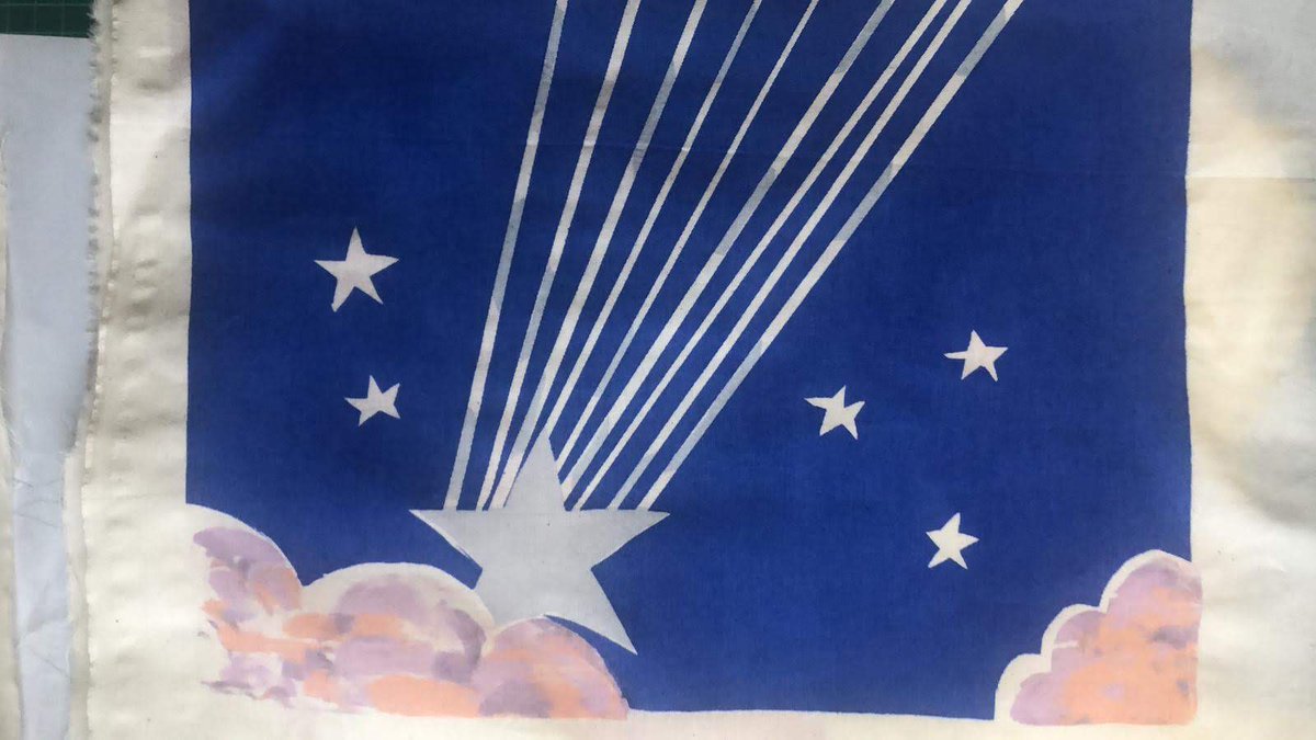 DesignsInMind's tweet photo. We had a very happy studio yesterday producing amazing screen prints as part of our 2020 "Starry Starry Night" theme. https://t.co/Rt4j5Vyhmi