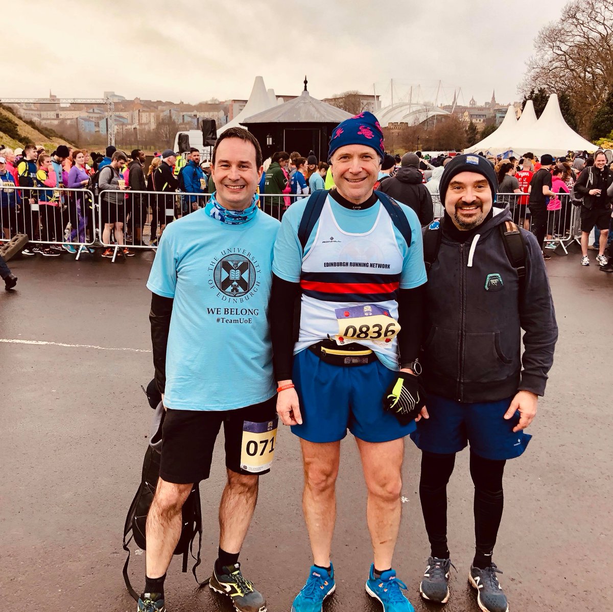 There were a few #TeamUoE engineers running the Edinburgh 5k Winter Run this morning, but only three posed for a photo afterwards! 🏃‍♂️