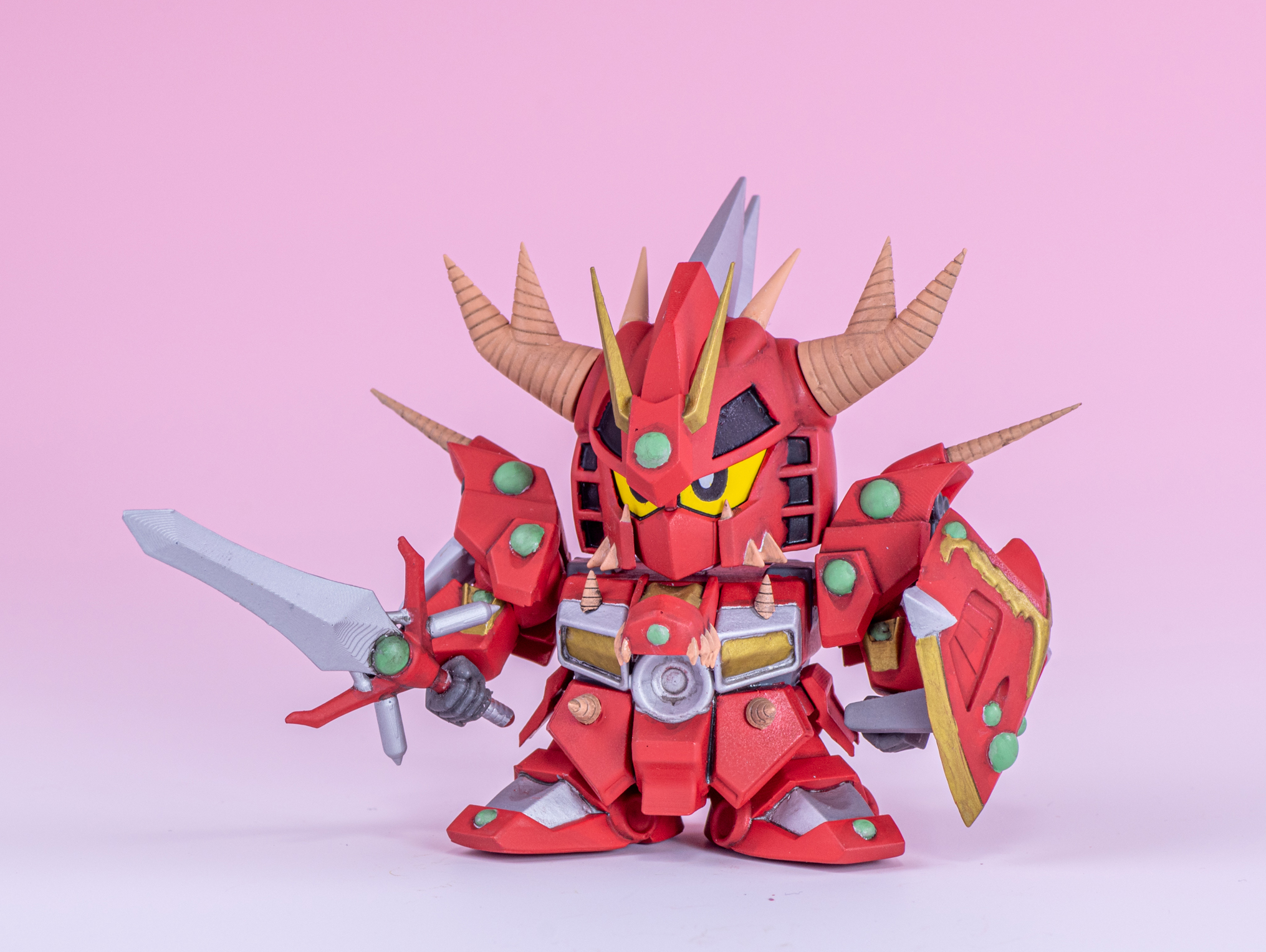 ガン消し ガンドランダー 竜の守護神 レッドランダー 赤 赤成型色 難