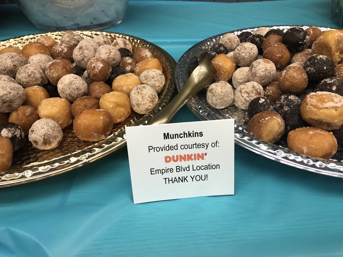 Big thanks to <a href="/rochesterdunkin/">Rochester Dunkin</a> for the Munchin, hot chocolate, and coffee donations and <a href="/Wegmans/">Wegmans Food Markets</a> for the healthy fruit options for our #PSBreakfastUnplugged this morning!