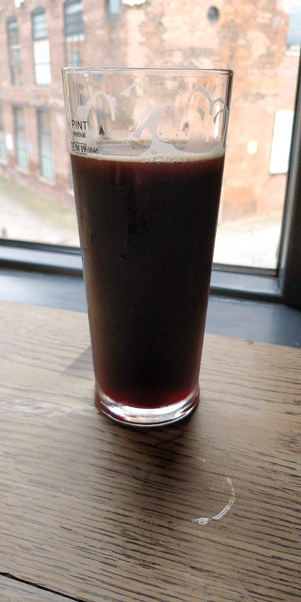 Sipping Cherry Stout <a href="/NMBCoRefectory/">Northern Monk Refectory LDS</a> in Leeds. Cracking pint 💪