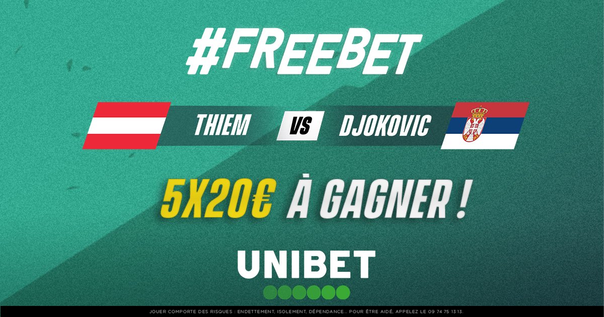 FacileProno's tweet image. 🎾💰 Des FREEBET à gagner avec Unibet pour la finale Thiem - Djokovic ! 🤑

❓ Quel sera le nombre total de set disputé dans cette finale ?

➡️ RT + follow @FacileProno et @UnibetFrance
👉 Ton pseudo Unibet + #FreebetUnibetFacileProno

⏰ Fin du jeu dimanche à 9h30 

🍀 TAS lundi