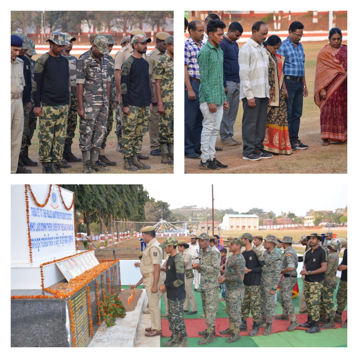 SPkoraput's tweet photo. "Some goals are so worthy, it's glorious even to fail"

#Koraput Police pays tribute to the #Martyrs of #Sunkighati, Koraput on their 3rd death anniversary.

@DGPOdisha 
@odisha_police 
@digswrkoraput https://t.co/GR8XkqnxIr