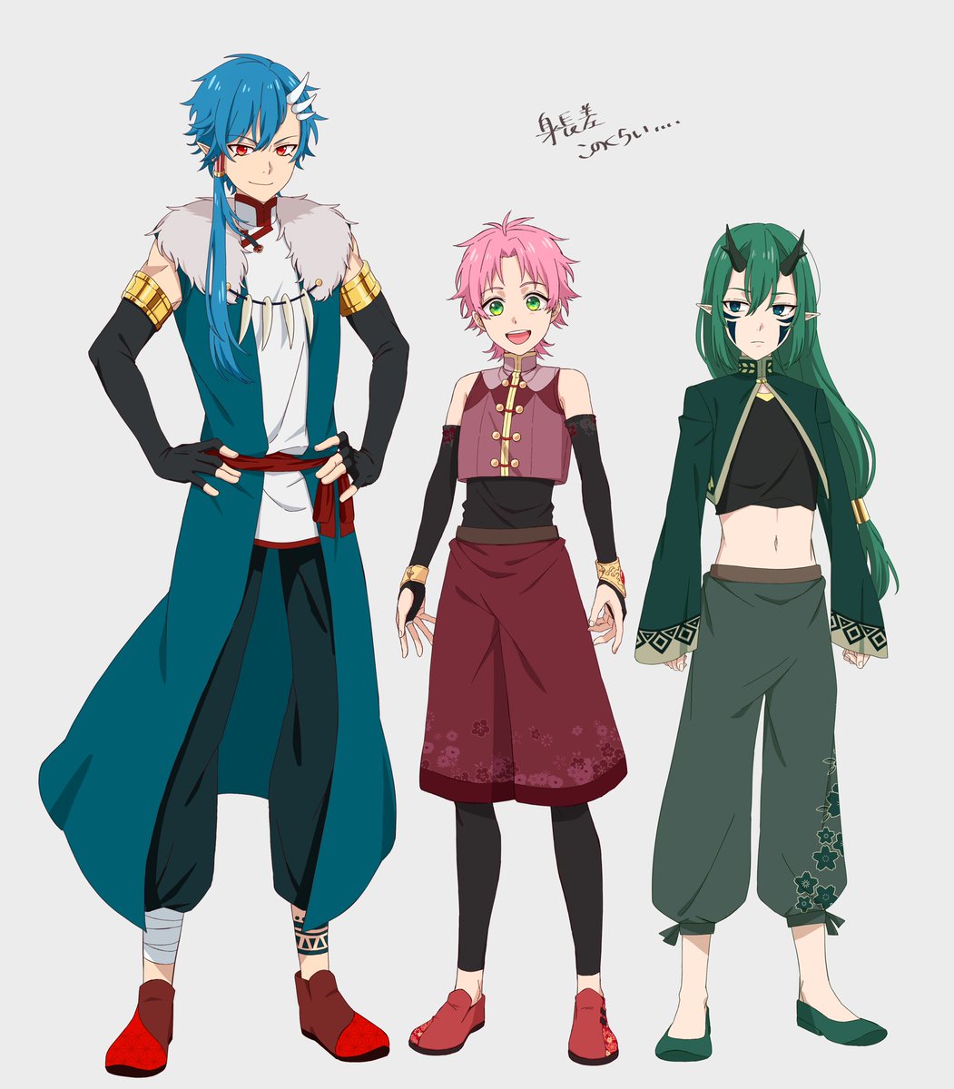 アニメ塗り絵を流してアニメ塗り民を増やそう 設定資料みたいの描くのスッキ 竜斗のイラスト