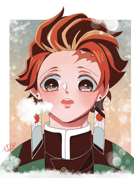 ざらめ🍘さんがTwitterに投稿した竈門炭治郎(鬼滅の刃)のイラスト。