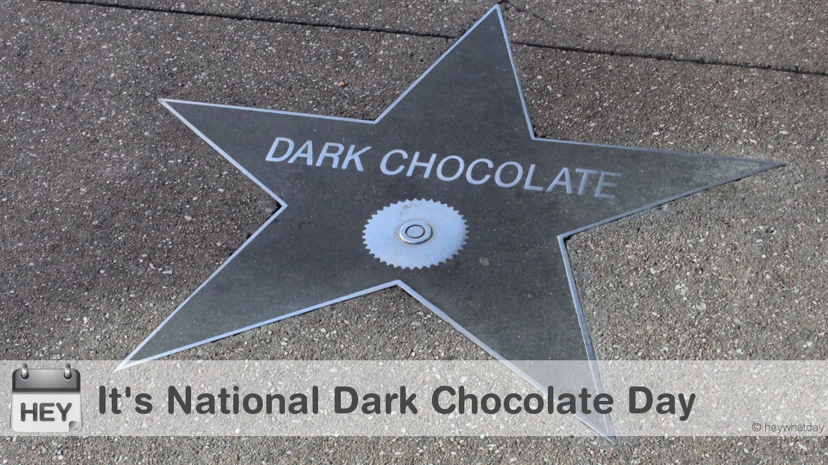 It's National Dark Chocolate Day! 
#NationalDarkChocolateDay #DarkChocolateDay