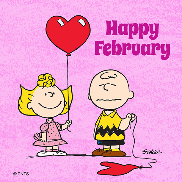 PEANUTS on Twitter: "Hello, February! ?? https://t.co/6TbxFSWoBi" / Twitter