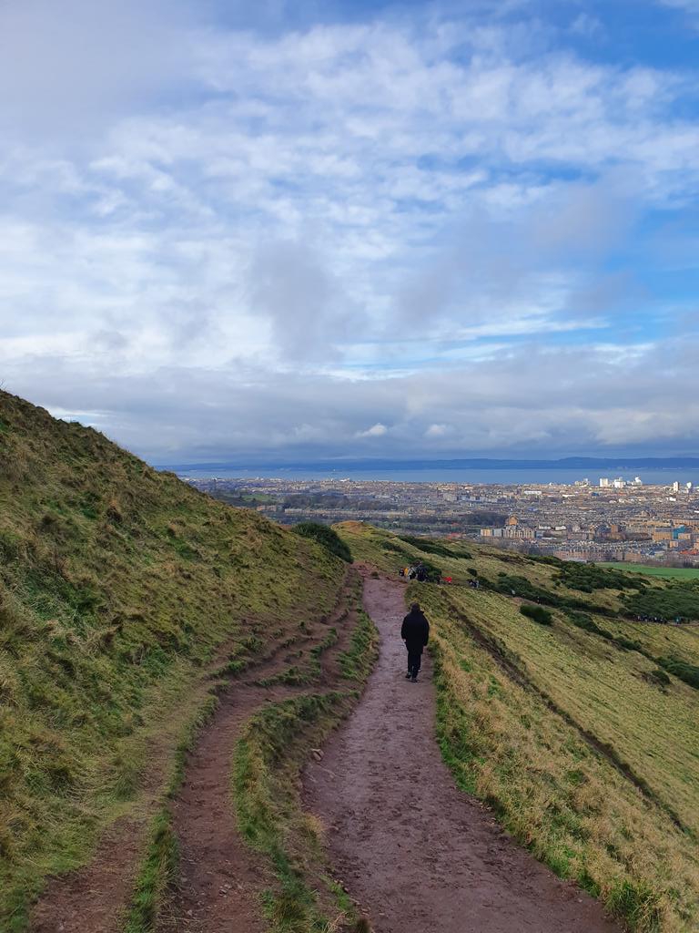 Climbing Arthur's seat today