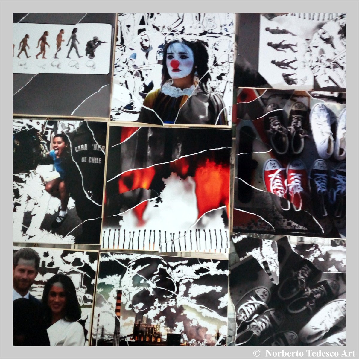 NorbertoTedesco's tweet photo. Lavori in corso per Arte Genova.
Work in progress for Arte Genova.
#norbertotedescoart #art #artist #contemporaeyart #portrait #decollage #decollageart #artivisive #galleriailcatalogo #society #artwork #pittura #mixmedia #lifeart #norbertotedesco #on_life #on_art #artegenova https://t.co/JY2krlx9ns