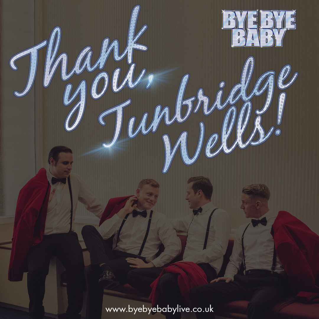 ByeByeBabyLive's tweet photo. Thank you #TunbridgeWells! #ByeByeBabyLive #FrankieValliFourSeasons #UKTributes #JerseyBoys https://t.co/4FhY0u4YMQ