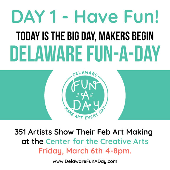 delawarefunaday's tweet photo. It's Day 1, so Have Fun! Some of you have already completed your first piece, and others are still settling in. Feel free to share your progress with us on social media and remember that we're here if you need us! #delawarefunaday https://t.co/gZMaZlyxUh