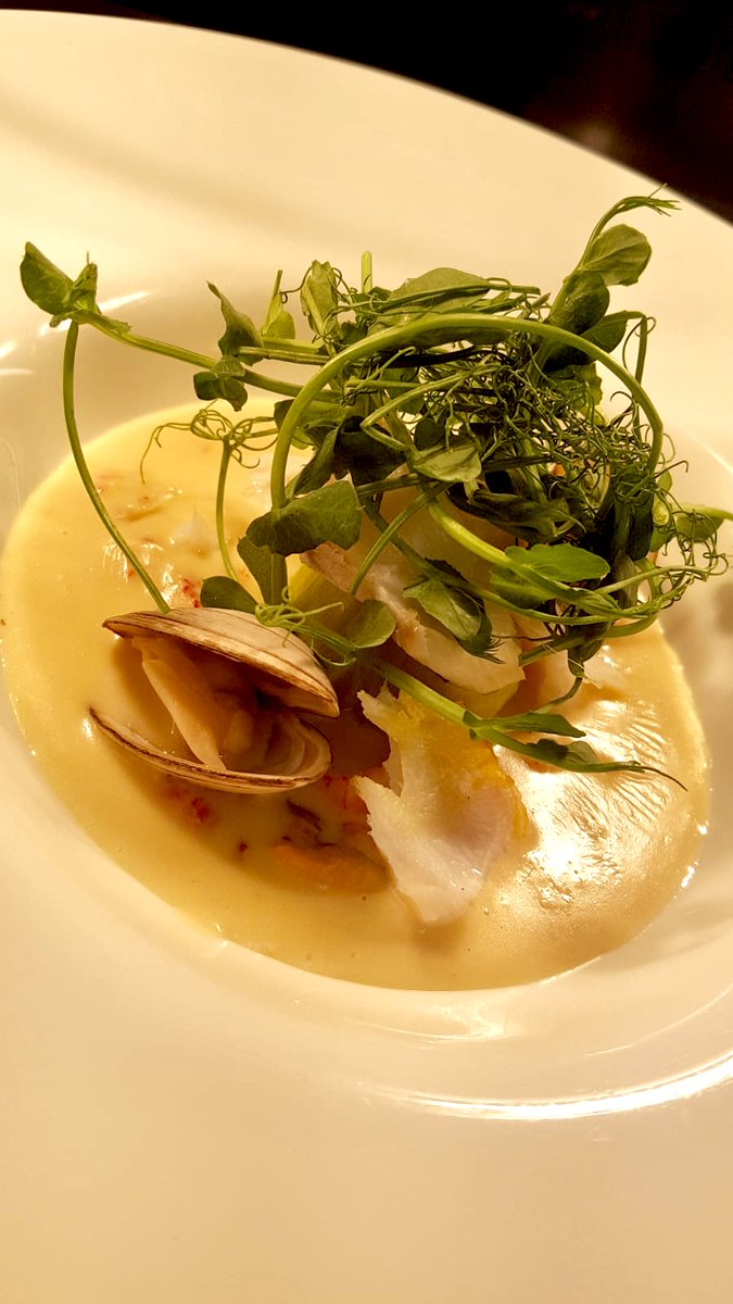 FiveBellsDevon's tweet photo. Seafood Chowder with Smoked Haddock, Exmouth Mussels, Crayfish. @DevonQuality #devonfish #devonfinefood #swfood #swisbest https://t.co/NFCEth3noV
