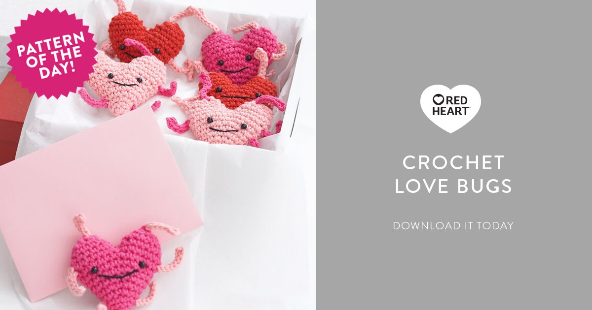 These cute-as-a-button #crochet #love bugs are simply adorable!
Get the pattern of the day: bit.ly/2u45O4G
#LilySugarnCream