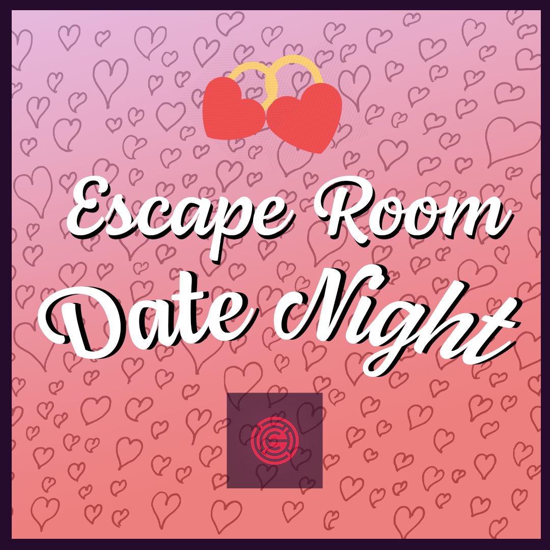 Escapedom's tweet photo. Announcing Escape Room Date Nights from 2/9-2/15, see how your lover reacts under pressure and get a FREE gift.  Remember ladies he can't escape you forever! Call to learn more.  

 #Valentinesday #datenight #escaperoom  #dateideas #Dating #love #couples #cutecouples https://t.co/stM4il2hHC