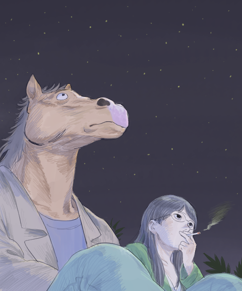 けものフレンズ 見たアニメ Netflix ボージャック ホースマン アニメには疎いなりに私的 伊藤黒介のイラスト