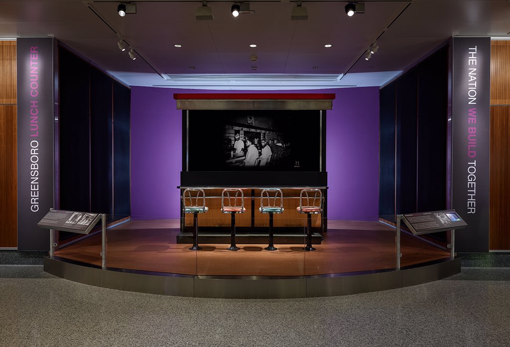 The Greensboro Four lunch counter.