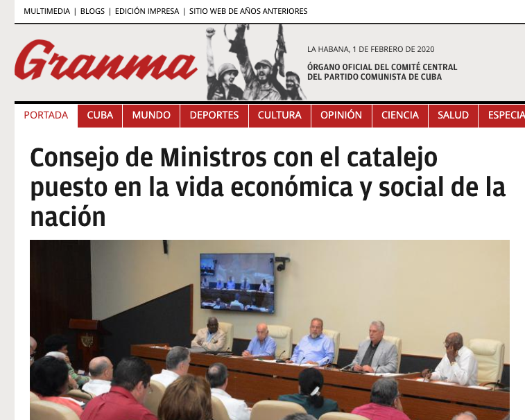 yoanisanchez's tweet photo. El diario oficialista “Granma” no esconde la distancia que separa a la clase política #cubana de los problemas de la sociedad… de ahí que haya elegido la palabra “catalejo” para describir el instrumento a través del cual miran eso que ocurre lejos de sus intereses... https://t.co/2KA5030Zt4