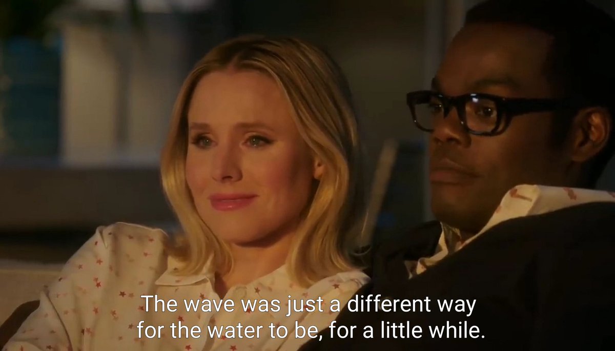 The wave was just a different way for the water to be, for a little while.