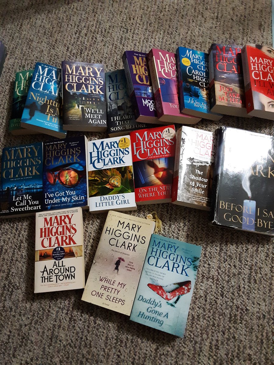 When I say I'm biased, I dont lie. You will be missed. Thank you for your stories  #MaryHigginsClark