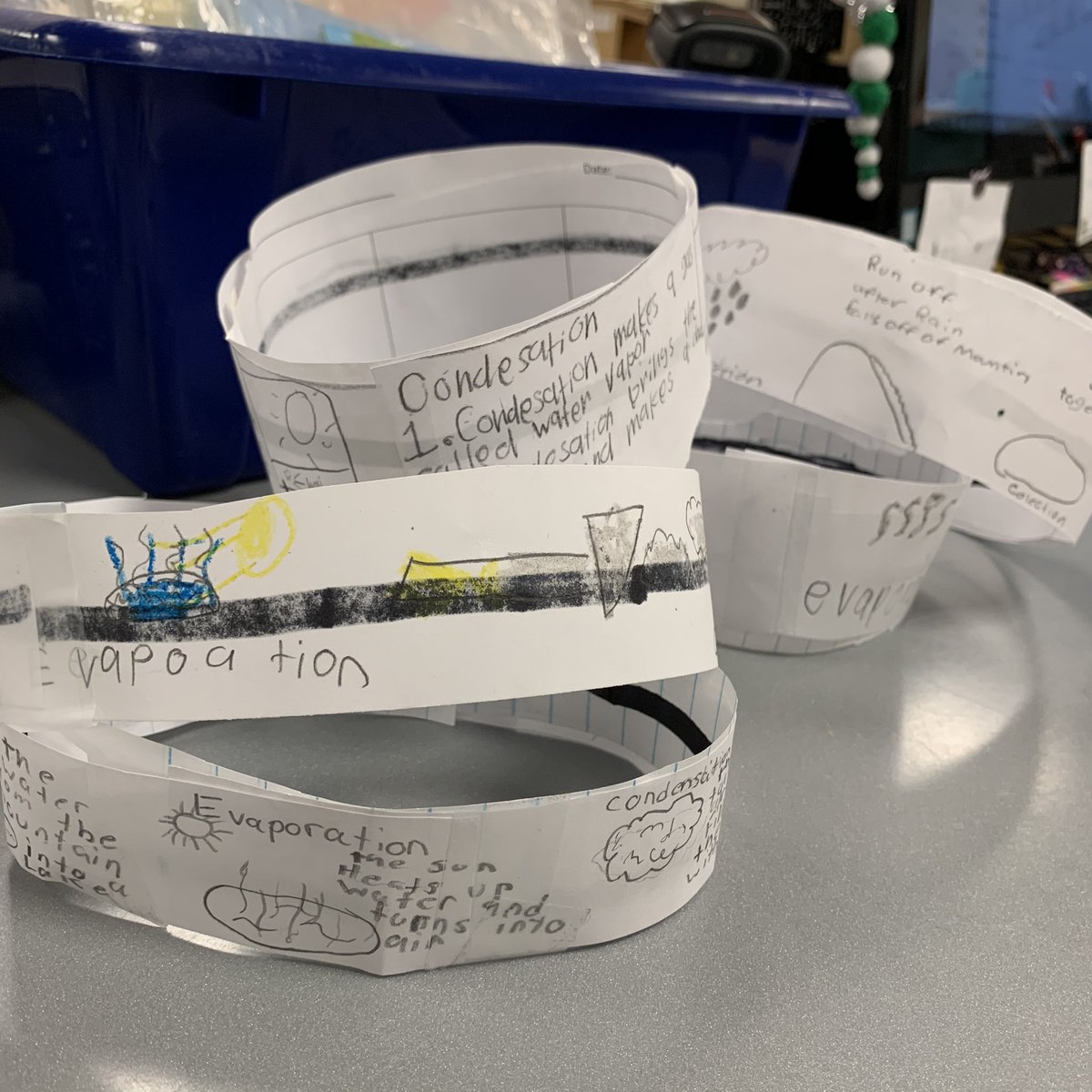 MsRosie_library's tweet photo. Kids did water cycle today and while they learned a lot and created it was a bit of a fail when the @ozobot went in. I think the #evo was too sensitive to make it around the circle. Oh well. We fail forward. 🤖🤛🏽😳🤪🤣😜
#standardsbasedlibrary #makerspace #twittercopyfail https://t.co/EiEvbT9dpD