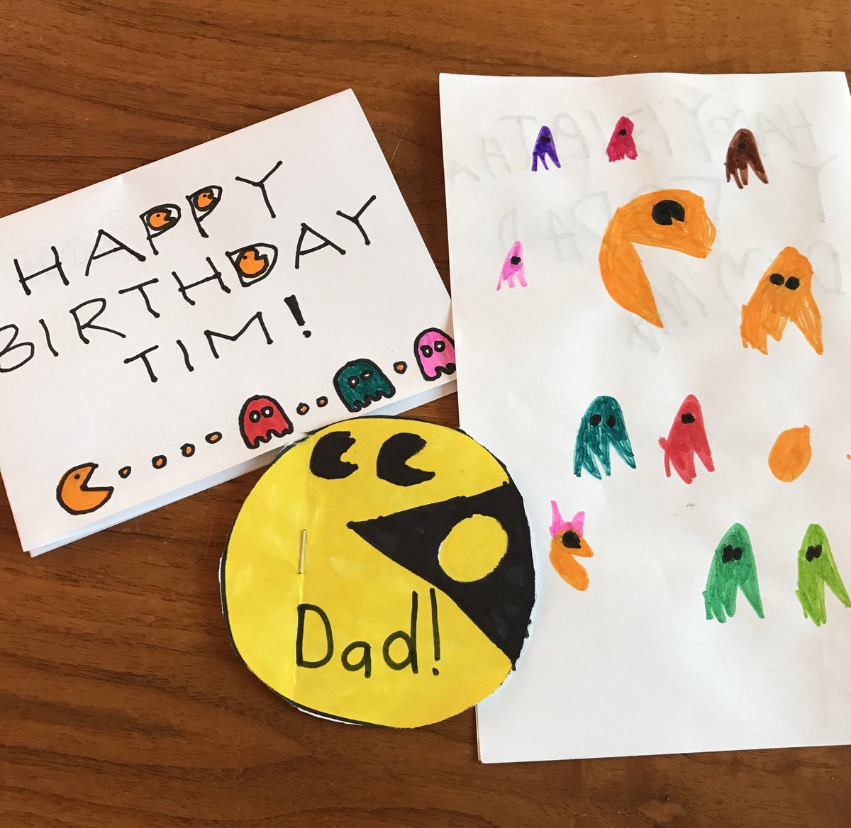 365ofpac's tweet photo. Day 32 Bonus: For my birthday this year I got some perfectly and wonderfully handmade cards, starting #PacMan. This is surely a family affair! π #pacman40th #pacman40th #pacman365 #365ofpac #1yearwithpacman #1980s #dotmuncher #pacman40 #bandainamco #retrogaming https://t.co/xdAAVU7SSE