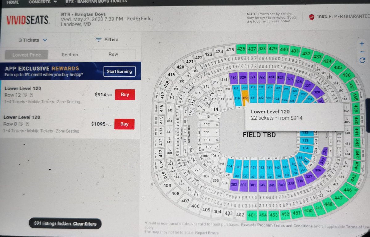 Hopemoon6419's tweet photo. #TicketmasterBTS come on guys. How can this be. These sites already know that they are going to have enough tickets scalped to already put these up. Seems you are making it harder for true fans with the new system. But it is gonna have little or no impact on the bots. https://t.co/d6Z5UWnmhe