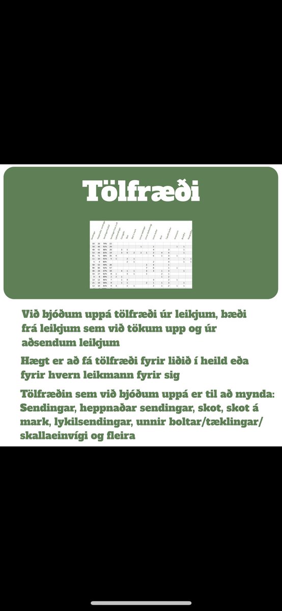 Þjónustan sem við bjóðum uppá 👏