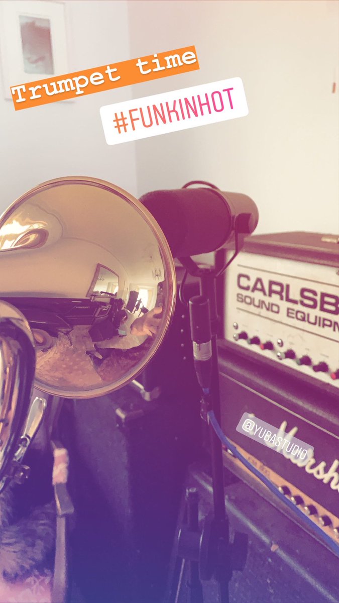 FunkinHotHorns's tweet photo. Great day recording with @pearlscabride over at @Yubastudio ! Can’t wait for you all to hear the end product #funkinhot https://t.co/QVITxV2vO3