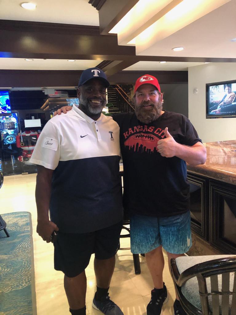 Coach_Kleats61's tweet photo. Ran into Trine Athlete Danielle Stanichuk Dad in Miami In pregame mode!! #gotrinethunder https://t.co/hEXZgQwk2D