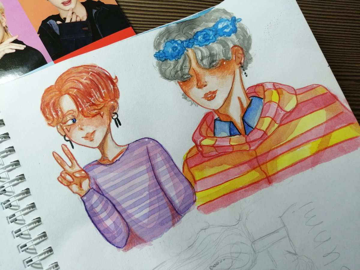 KXammer's tweet photo. candy boys 🍬🍭
#jimin #jiminart #jiminbts #soobin #txt #soobinart #bts #btsart #btsfanart #art #artwork #traditional https://t.co/zZLUsj5J18