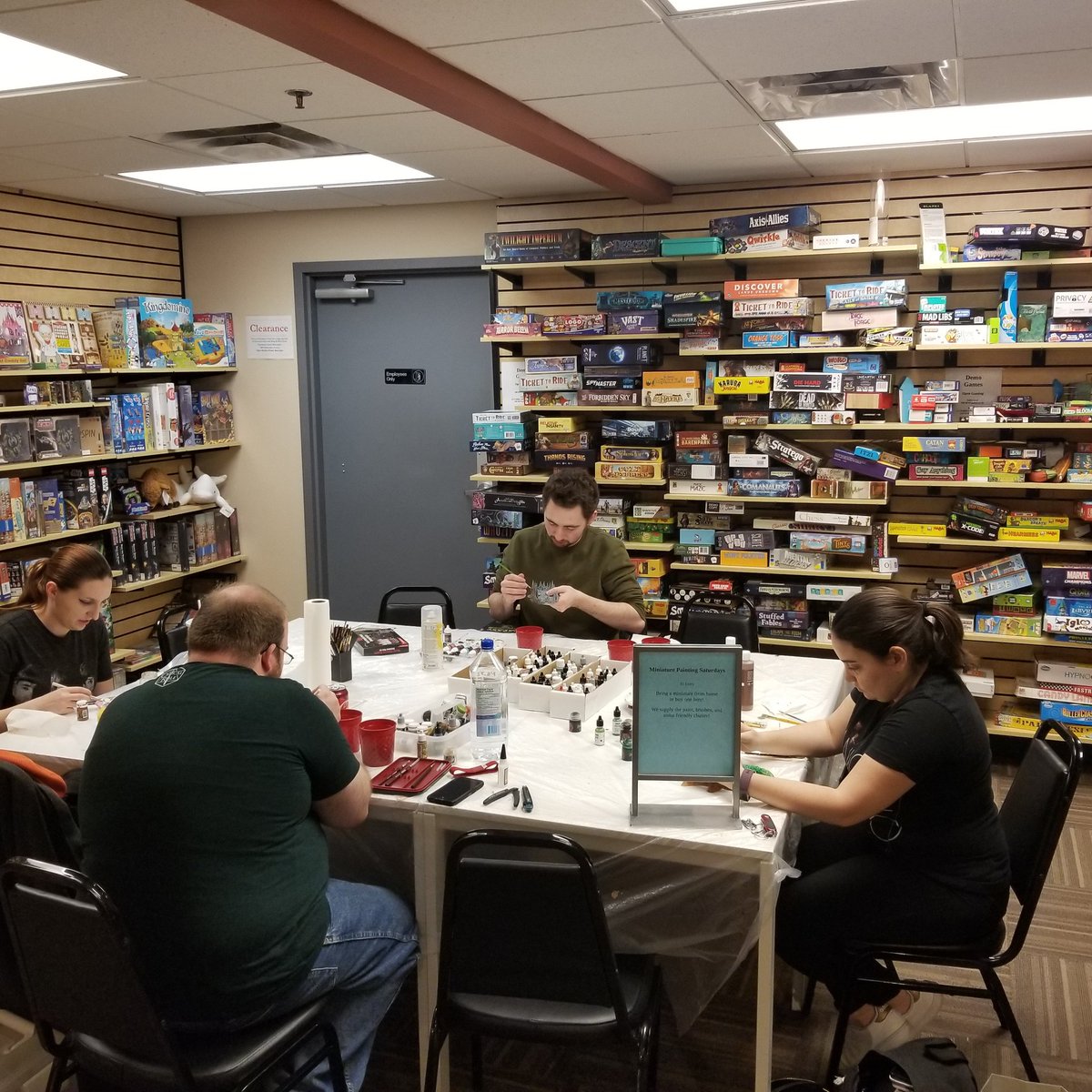 The painters are in......