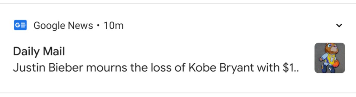 Justin Bieber mourns the loss of Kobe Bryant with $1..