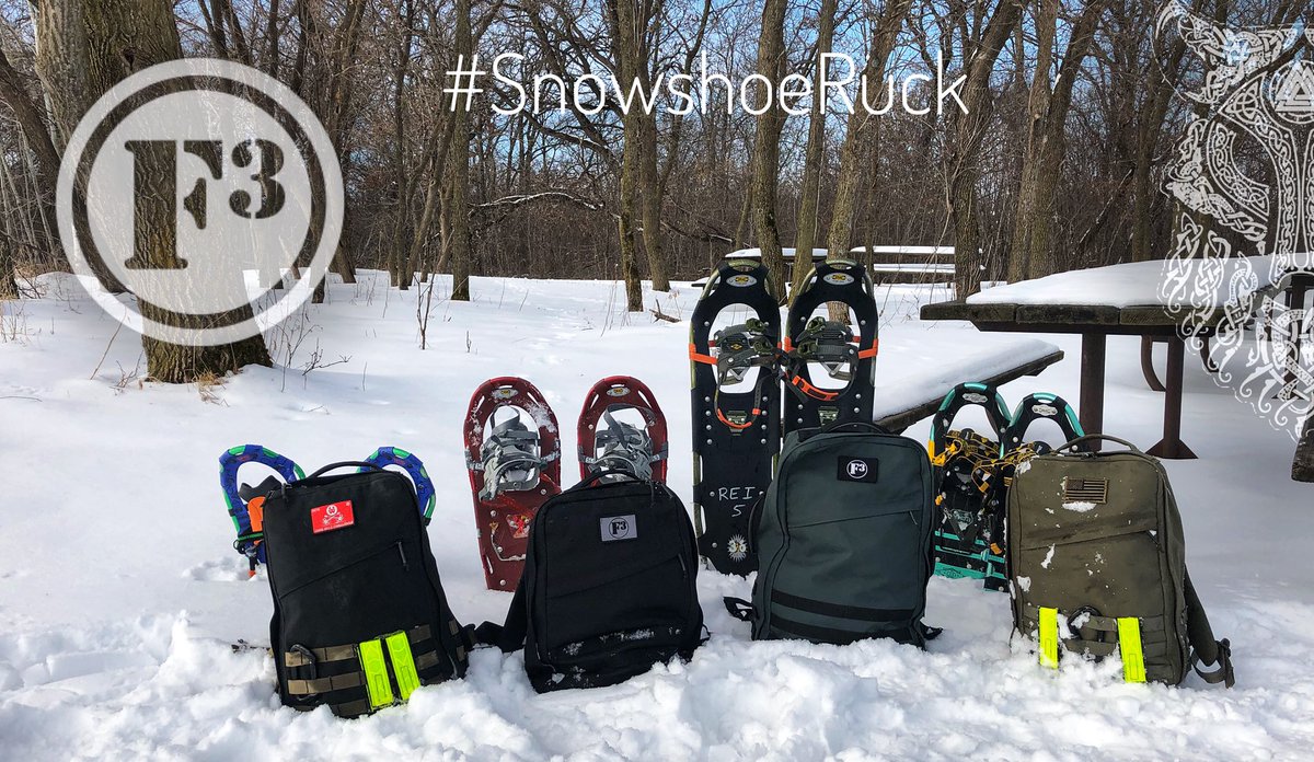 <a href="/F3TwinCitiesMN/">(F³) Twin Cities</a> #WinterWolves 4 Strong for some #SnowshoeRucking

@MNStateParks #Afton trails
@GoRuck strong rucks
<a href="/AtlasSnowShoeCo/">Atlas Snow-Shoe Co.</a> gear 
#VeloduNord coffee &amp; fellowship

Prayers for our brothers in <a href="/F3Naperville/">F3 Naperville</a>