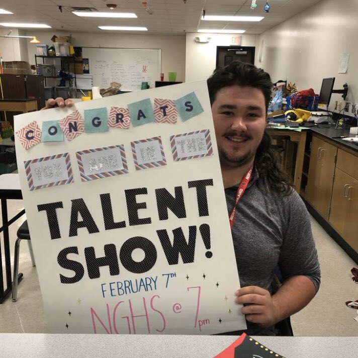 RaiderBeta's tweet photo. 6️⃣ DAYS UNTIL THE TALENT SHOW!!! 🎉🎉😈⏳🙌
@coledagen 
@NGHS_Raiders https://t.co/M2AAOvjoDc