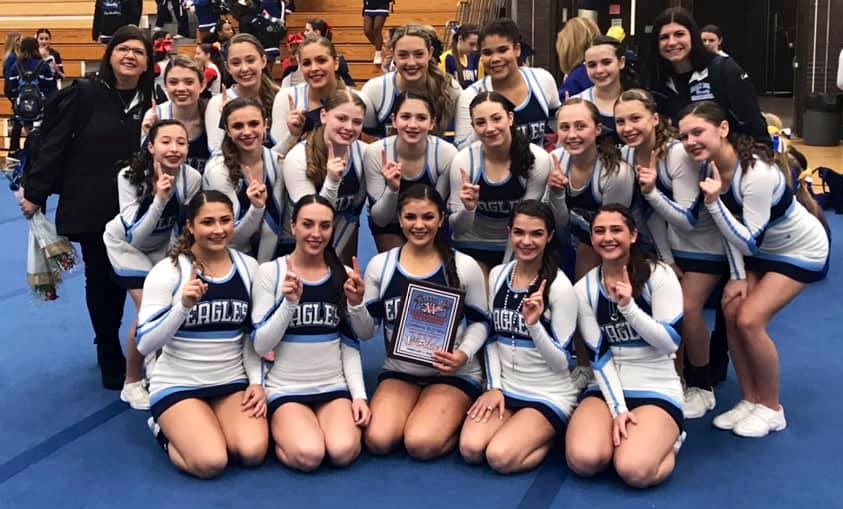 Congratulations to <a href="/RPvarsitycheer/">RP Varsity Cheer</a> on an UNDEFEATED <a href="/SectXISuffolk/">SectionXI</a> <a href="/SectionXICheer/">Section XI Cheer</a> season! First place at all local competitions for our biggest role models! We love you so much! Can’t wait to watch you rock that Nationals mat in ONE WEEK!!!! 🥇💙💪🏼