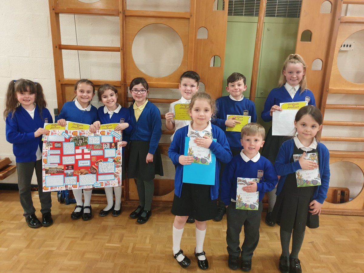 Well done to the children who have been awarded certificates in assembly for their achievements.