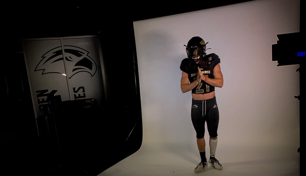 Niceville_FB's tweet photo. BREAKING NEWS: Former Niceville 2019 RB @Tpope211 (T.J. Pope) has transferred and will be attending @SouthernMissFB this summer! Huge get for the Golden Eagles and what an opportunity for TJ Pope! #ILNF #AndStill https://t.co/fCHSKhxleu