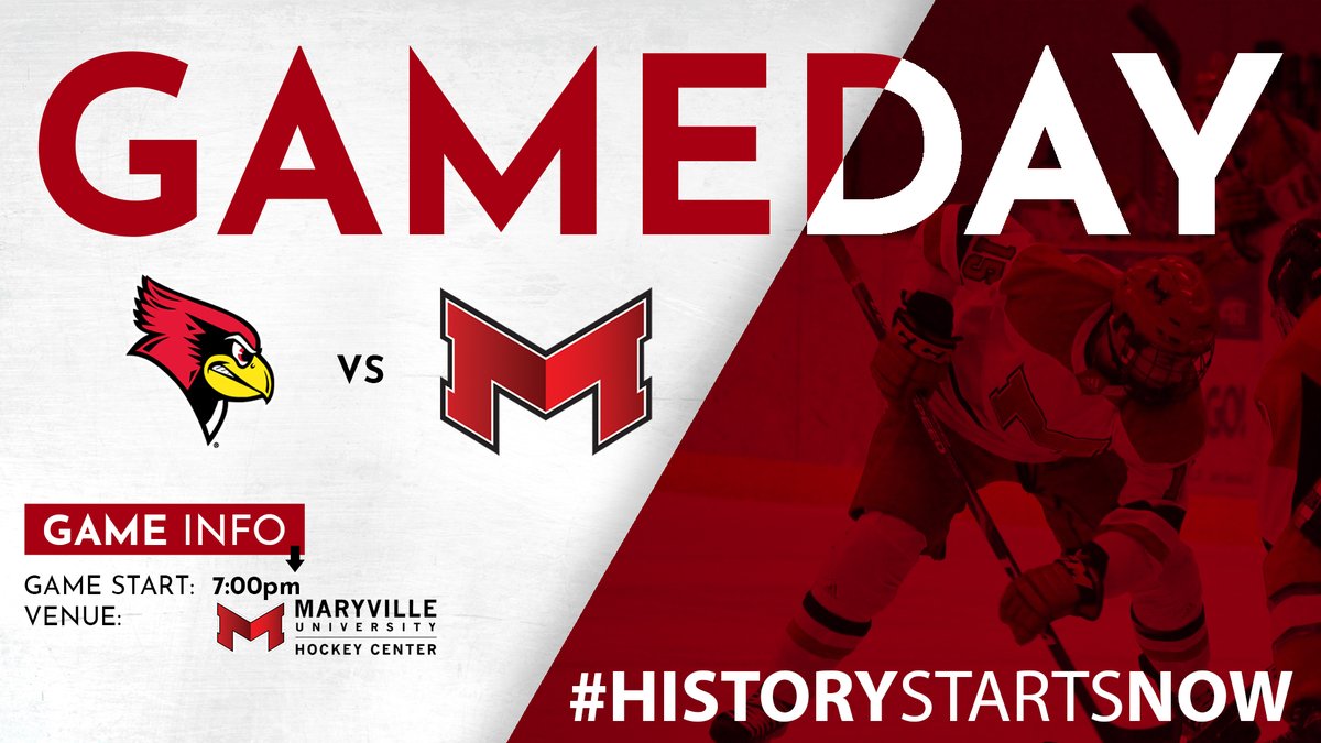 GAME DAY!!! The DI Dawgs are back at it tonight vs <a href="/ISUHockey/">Illinois State Redbird Hockey</a> for the season finale between these two <a href="/MidwestCHockey/">MidwestCollegeHockey</a> <a href="/achamensd1/">ACHA Men's D1</a> programs. #HistoryStartsNow #BeatTheBirds

⏰7:00
📺youtube.com/channel/UC2ynS…
📍<a href="/CenterMaryville/">Maryville University Hockey Center</a>