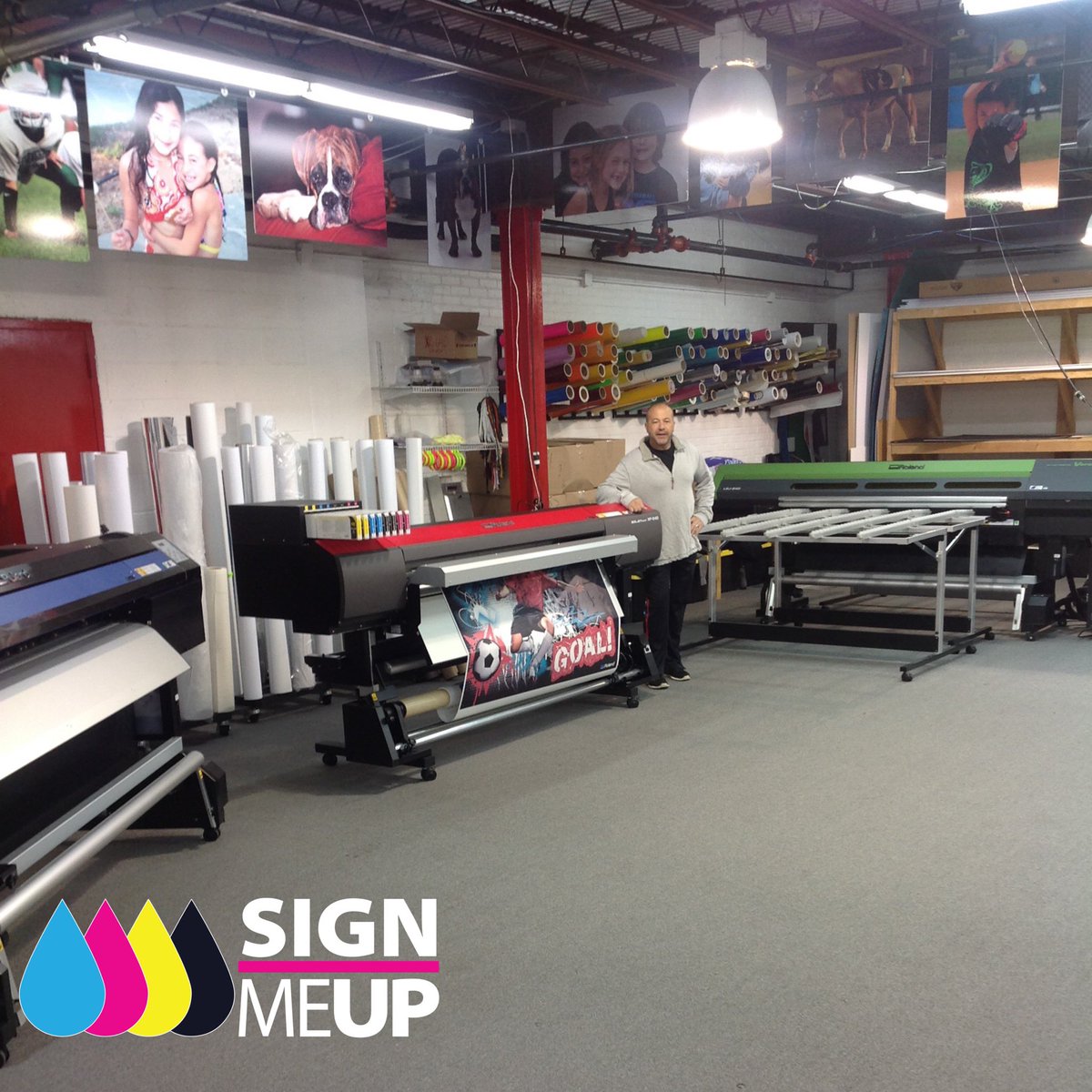 SignMeUpNJ's tweet photo. We love our #RolandPrinters from @rolanddga  #SignMeUp #XSignMeUp #SignMeUpLLC #SignMeUpNJ #WideFormatPrinting #DigitalPrinting #Signs #Printing #DigitalPrinting #DigitalGraphics #Banners #BannerPrinting #VehicleGraphics  #Graphics #GraphicDesign #Marketing #Advertising https://t.co/09Y66QhtBs