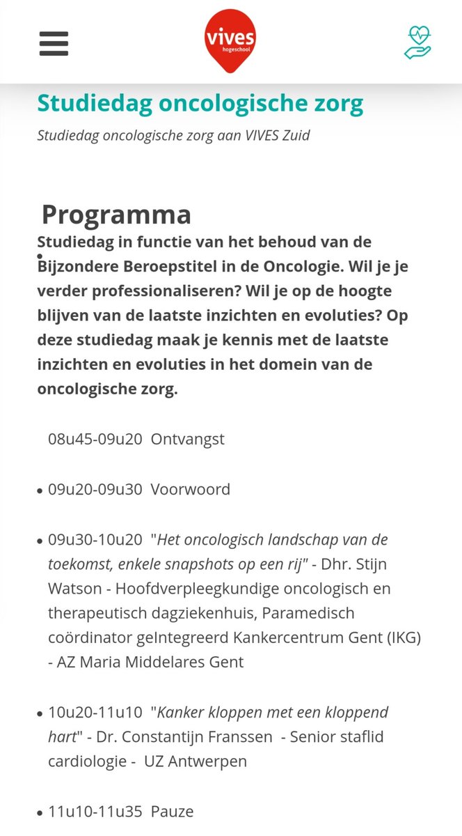 StijnWatson's tweet photo. Blij om komende donderdag 6 februari vanuit het  #geIntegreerdKankercentrumGent onze inzichten in het oncologisch landschap van de toekomst te mogen delen met collega's uit de sector op de #studiedagOncologischeZorg van de @viveshogeschool. #samensterk
@AZMMGent https://t.co/GIgOUEHS8p