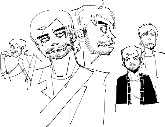 Didly done @VinnyVinesauce in the Gorillaz style, along with some misc doodles. 