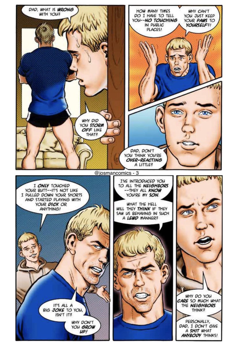 My wild & raunchy son part 2 1of5 #Josman #Gaycomics #erocomics #dadand...